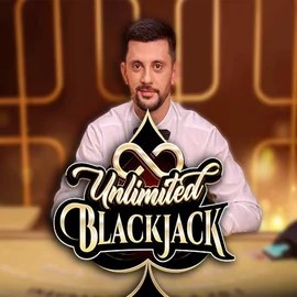 Unlimited Blackjack online game logo by Ezugi on incognitocasinoo.nl